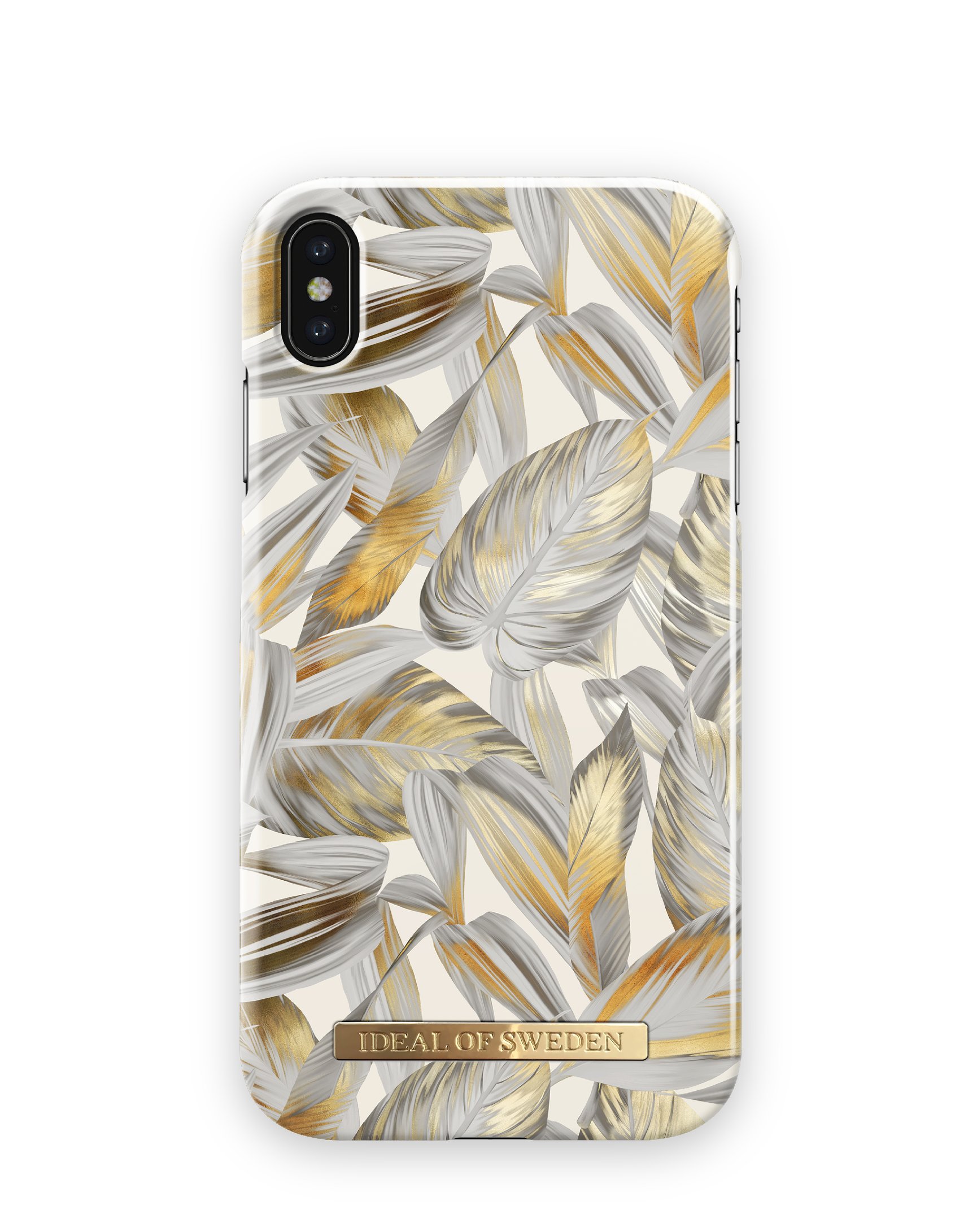 IDEAL FASHION CASE IPHONE XS MAX PLATINUM LEAVES