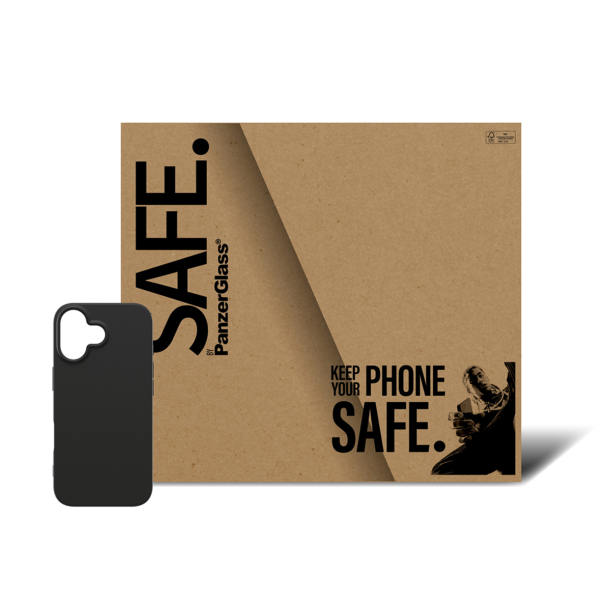 PANZERGLASS SAFE TPU CASE BLACK IP 17