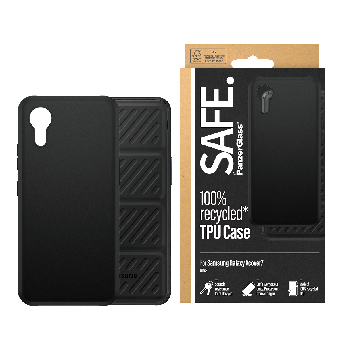PanzerGlass SAFE TPU Case Black Galaxy Xcover7