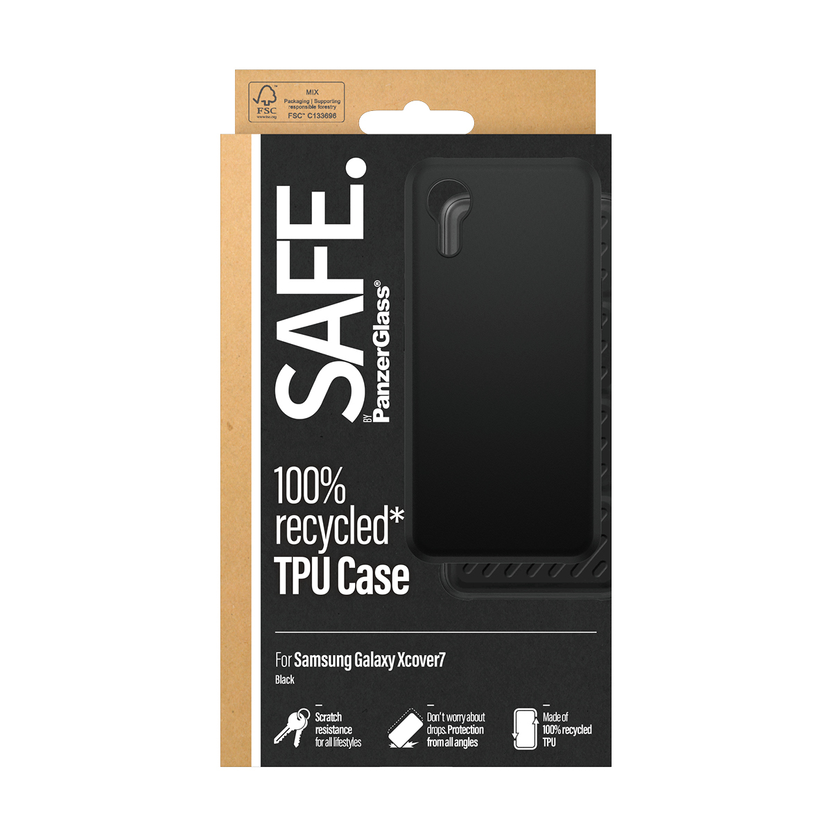 PanzerGlass SAFE TPU Case Black Galaxy Xcover7