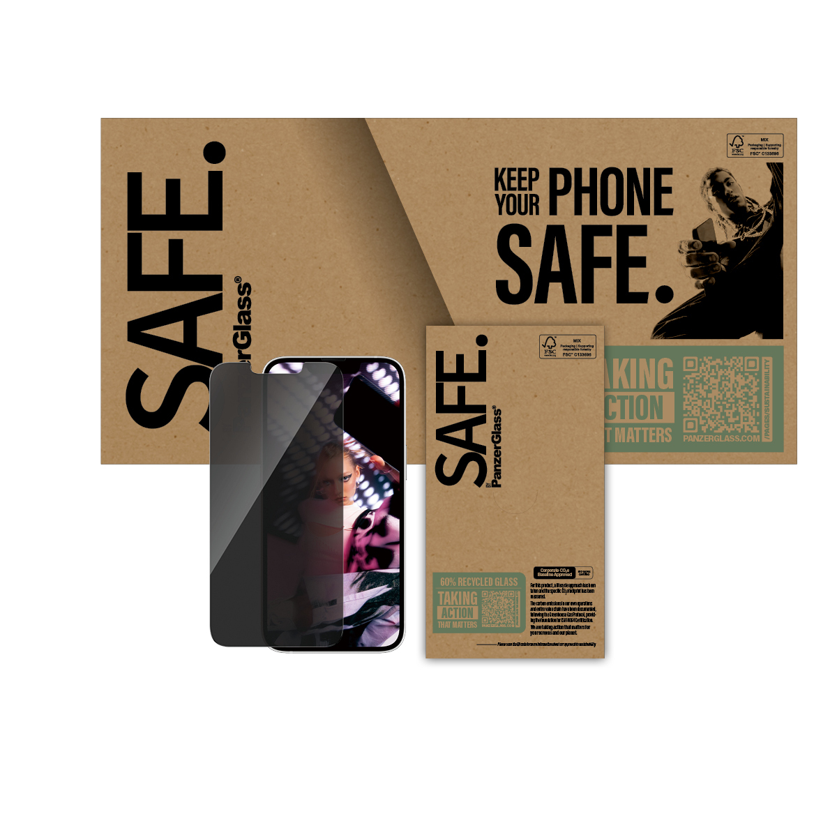 PanzerGlass SAFE Screen protector Privacy iP 16e