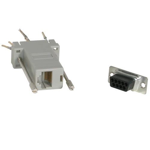 C2G Modular Adapter - Seriell adapter - RJ-45 (hona) till DB-9 (hane) - grå
