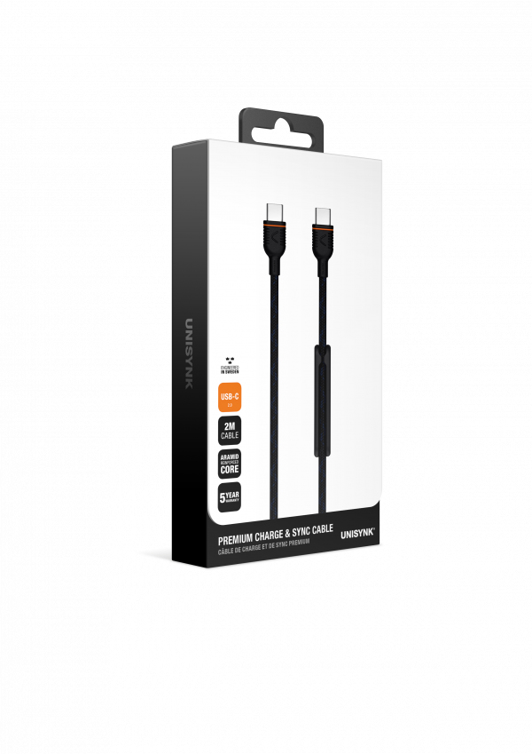 10348 UNISYNK PREMIUM TYPE-C TO TYPE-C 60W CABLE 1.2M