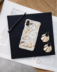 IDEAL FASHION CASE IPHONE XS MAX PLATINUM LEAVES