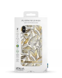 IDEAL FASHION CASE IPHONE XS MAX PLATINUM LEAVES