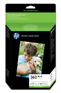HP 363 Series Photo Value Pack - 1 - hög kapacitet - svart,